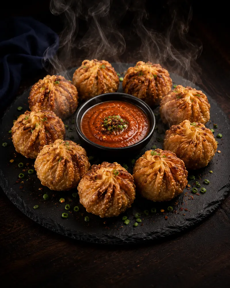 Pork Fried Momo — Momo at Swatara Restaurant & Bar, Harrisburg, PA