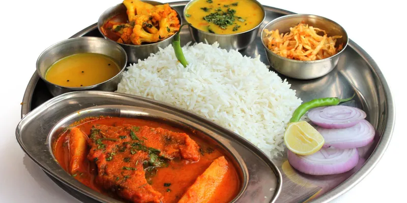 Macha Thali — Nepali Menu at Swatara Restaurant & Bar, Harrisburg, PA